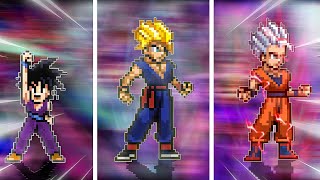 A CADA VITÓRIA O GOHAN EVOLUI NO MUGEN *tem muitas formas*