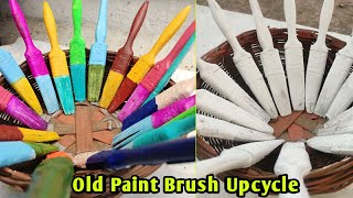 Old Paint Brush Upcycle | Colourful Paint Brush | Decor