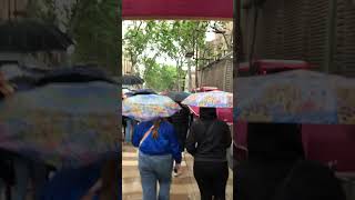 La Rambla - Umbrele & Ploaie #amazing #viral #shorts #barcelona #rain