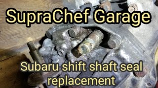 Subaru shift shaft seal replacement/ extension housing removal