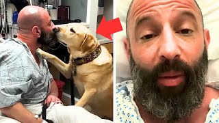 The Dog Refuses To Leave Man's Hospital Bed, Now They Do THIS Together