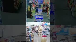 Una pareja de mecheros fue filmada mientras robaba artículos de un supermercado