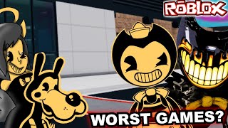 BENDY'S WORST GAMES?! (BATIM Roblox)