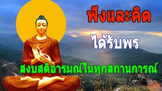 ชีวิตปลง ปล่อย ให้กำลังใจตัวเอง สุขทุกวัน🙏ฟังธรรมะก่อนนอน  การฟังธรรมะก่อนนอน ช่วยลดความวิตกกังวล