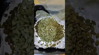 DROPPING OF PUMPKIN SEEDS #asmr #satisfying #shorts