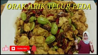 RESEP ORAK AREK TELUR PEDA || MASAKAN SEDERHANA