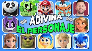 Adivina 20 Personajes😆¡ADIVINA LA VOZ!🎶 | Alegría💙Ansiedad😱Riley😍Kung Fu Panda4🐼Mario🍄Catnap💜