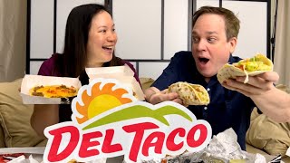 Del Taco Stuffed Quesadilla TACOS vs. CrunchTada TOSTADAS