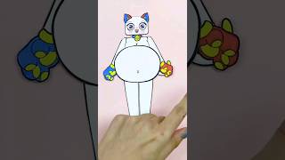 Pomni Cat girl Pregnant is so cute 🤰🤰 TADC Paper DIY #tadc #pomni #catgirl #pregnant