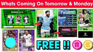 What Is Coming On Monday & Next Thursday In eFootball 2024 Mobile !! Free Epics & Free Coins