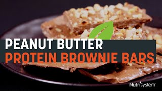 Peanut Butter Protein Brownie Bars - Nutrisystem Recipe