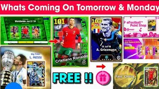 What Is Coming On Tomorrow In eFootball 2024 Mobile !! Ronaldo Potw, Season 7 & Free Coins