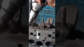 Resurfacing Diesel Engine 6 Cylinder Head #mechanic #short #viralshort cylinder #engine #resurfacing