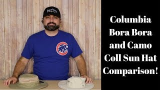 Columbia Bora Bora and Camo Coll Boonie Sun Hat Comparison