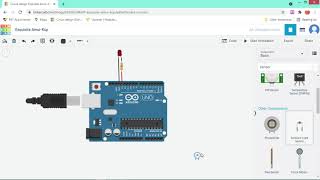 Ambient light sensor Interface with Arduino \\ Tinkercad simulation