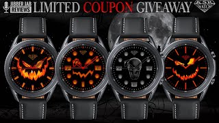 Halloween Coupon Giveaway! Samsung Galaxy Watch 3 Watch Faces by KSR Watch - Jibber Jab Reviews!