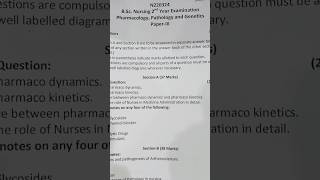 Important questions 🔥🤓of pharma, patho and Genetic 📚for nursing students 💙👩‍⚕#exampreparation#viral