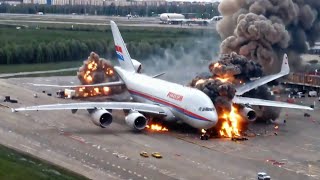 1 minute ago! The Russian IL-96 plane carrying President Putin was shot down by US laser weapons