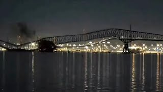 The Francis Scott Key Bridge in the US city of Baltimore has collapsed after a ship collided with it