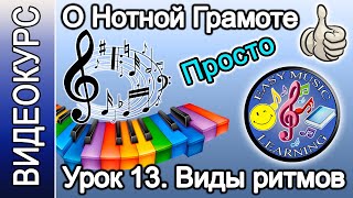 Урок 13 - Виды ритмов, метров, темпов | Нотная грамота | Easy Music Learning