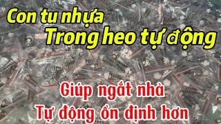 Tu nhựa trong heo tự động đầu xịt đài loan