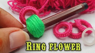 ring flower hand work idea #sanahandstitch @w_sfashion9443