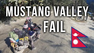 35. MUSTANG VALLEY on a sports bike - FAILED attempt - Nepal | Round the World on a Fireblade