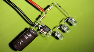 3 LED Flasher Circuit Make Very Easy  Using PC817 Opto-Coupler