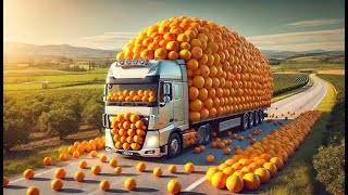 How American farmers harvest and process billions of oranges every year