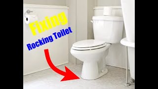 How to Fix a Wobbly/Loose/Rocking Toilet, cost less than $3.00, and save yourself at least $120!!!