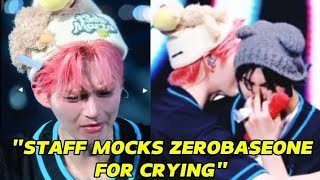 Staff Allegedly Makes Fun Of ZEROBASEONE As They Break Down In Tears  #zerobaseone #ricky #gunwook