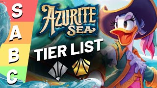 Disney Lorcana AZURITE SEA TIER LIST | Legendary and Super Rare