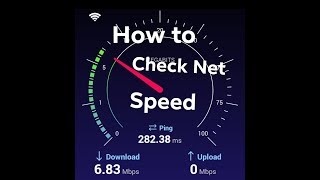 How to test Internet Speed by mobile