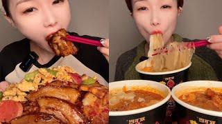 ASMR EP 592 Delicious foods eating, eating spicy food, asmr eating challenge