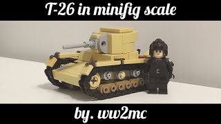 T-26 in minifig scale from Lego | lego T-26 moc