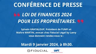 Loi de Finances 2024 pour les Propriétaires - 9 janvier 2024