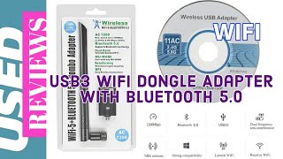 USB 3.0 WiFi Dongle 1200Mbps,WiFi Adapter with Bluetooth 5.0