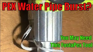 How to Save Burst Fosta PEX Water Lines on a Roof Deck Kitchen Faucet 👨‍🔧