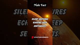 Silent Sentiments: Men's Affectionate Gestures 🤐❤️ | Male Fact #Shorts #MaleFact