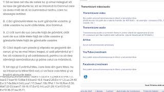 du 25 feb 2024 ora 11:00  - transmisiune in direct