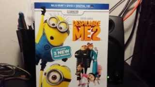 Despicable Me 2 Unboxing (Bluray/DVD/Ultraviolet)