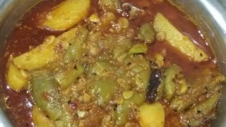 পোস্ত ছাড়া অসাধারণ স্বাদের ঝিঙে আলুর তরকারি | alu jhinger recipe | jhinge recipe bengali