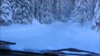 voiture sur glace flaine