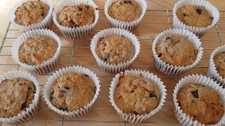 Banana Oatmeal Chocolate Chip Muffins Recipe