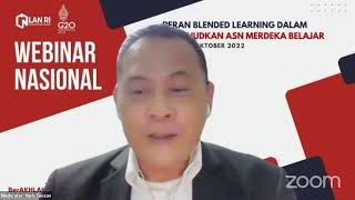 Webinar "Peran Blended Learning dalam Mewujudkan ASN Merdeka Belajar"