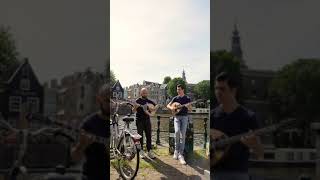 Zambetas song on bouzouki live at the canals of Amsterdam