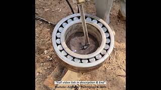 Stone crusher machine crankshaft making & installing With Amazing Skills