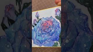 雪の花 ❄️🌹Watercolour Painting #wip #watercolor #painting