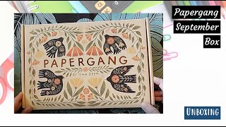 Papergang Unboxing September 2022