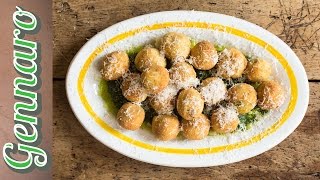 Fried Polpatini with Ricotta & Basil | Gennaro Contaldo